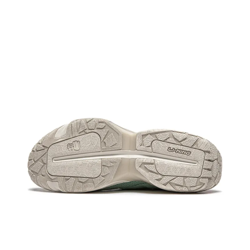 LiNing CF Tracing Collection, Xingshan 3 Lite Cushioning, Wear Resistant Low Top Casual Shoes Unisex Green Gray-6
