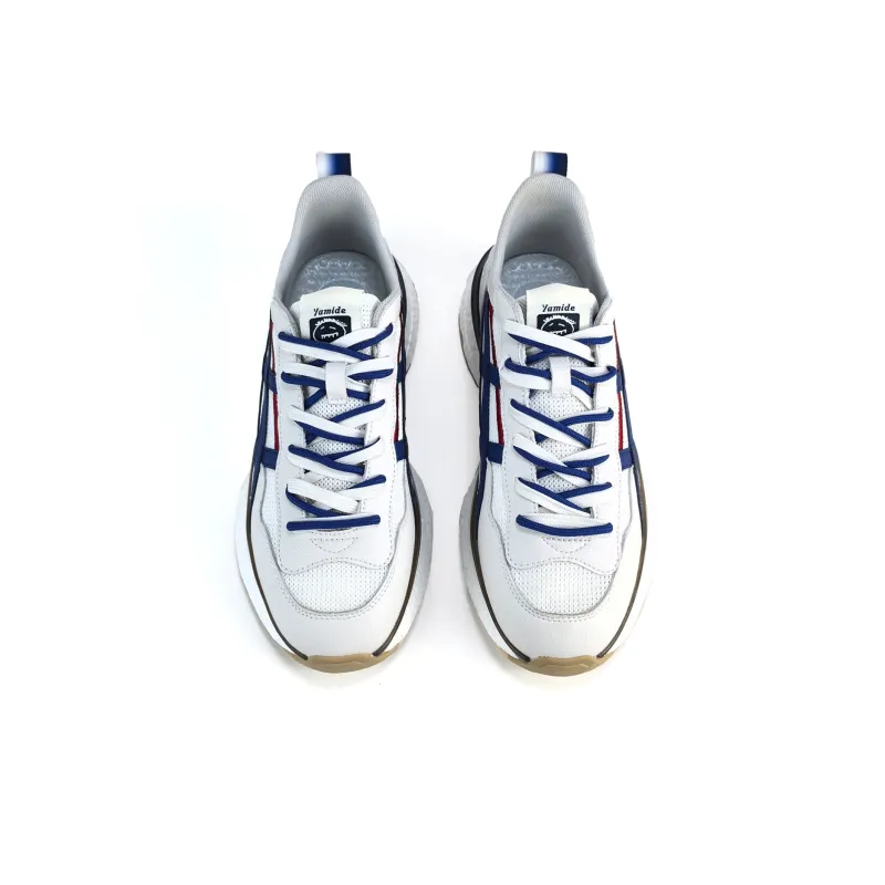 Yamid YAMIDE Cushioning Rebound Wear Resistant Breathable Slip Resistant Low Top Casual Shoes Unisex White Violet-2