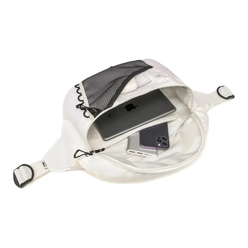 LiNing CF Polyamide One Shoulder Crossbody Fanny Pack Regular Unisex Ivory-5