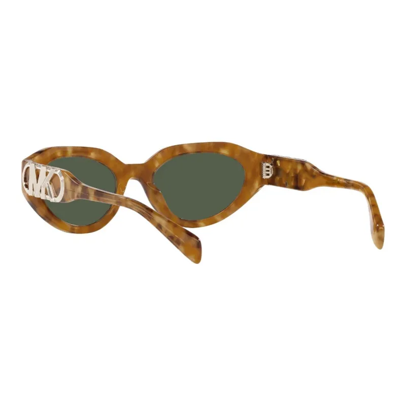 MICHAEL KORS Acetate Oval Sunglasses Women's Brown-7