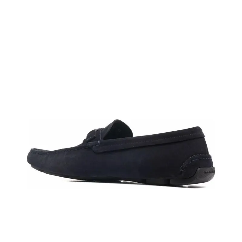 GIORGIO ARMANI Logo Plaque Slip-On Loafers-4