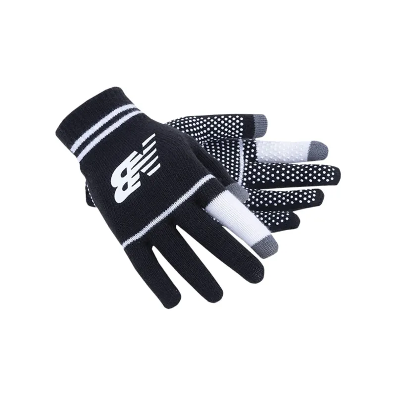 New Balance Knit Gloves Unisex Black-0