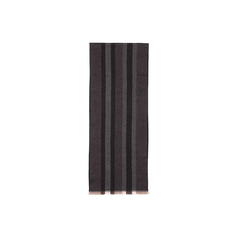 GUCCI Wool Knit Scarves Men's Black Coffee-0
