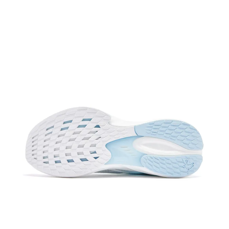 QIAODAN Rapid 2.0 Cushioning Anti-Slip And Wear-Resistant Low-Top Running Shoes Women's White Blue-4