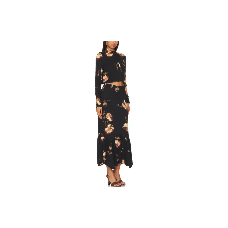 FREE PEOPLE FW23 Skirt Set Women's Set Of 2 Black-2