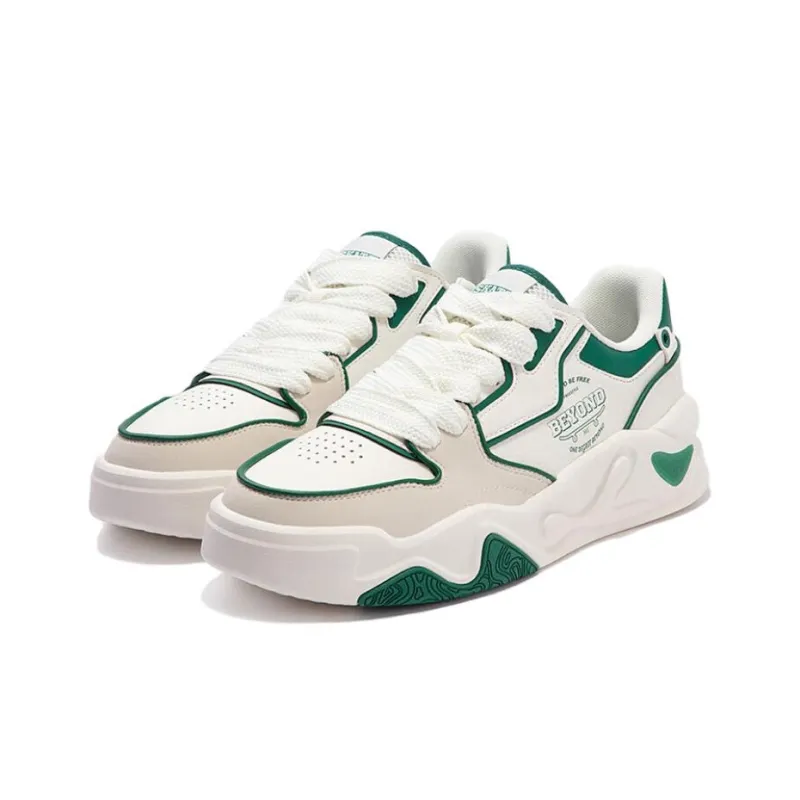 361° Jincheng Durable Breathable Low-Top Casual Shoes Men's White Green-2
