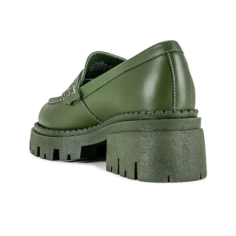 FREE PEOPLE Loafers 4.5cm Women's Green-3
