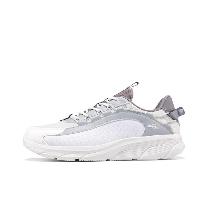 361° Cushioning, Breathable, Lightweight Low Top Casual Shoes Men's White Gray-0