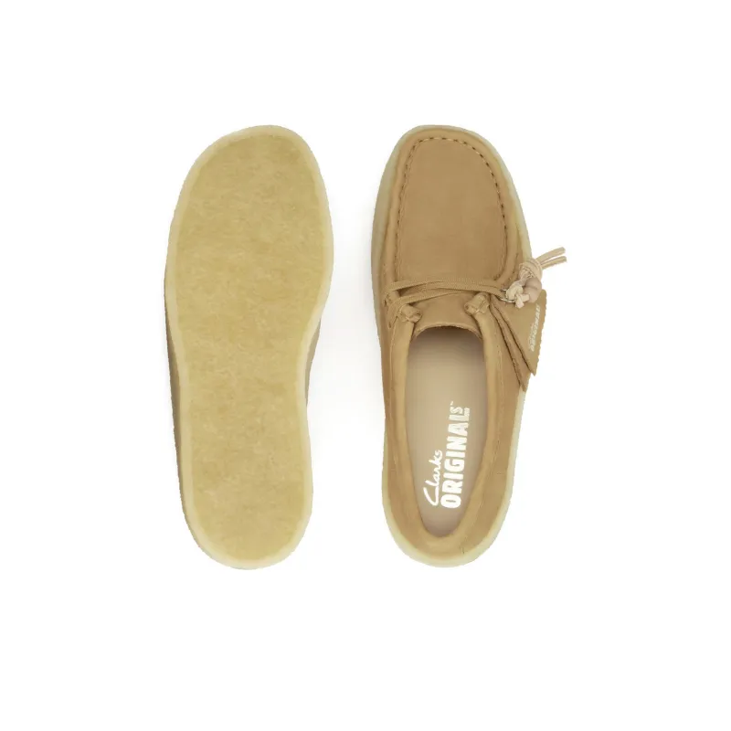 Clarks Originals WALLABEE Wear resistant And Lightweight Casual Shoes Women's Brown-3