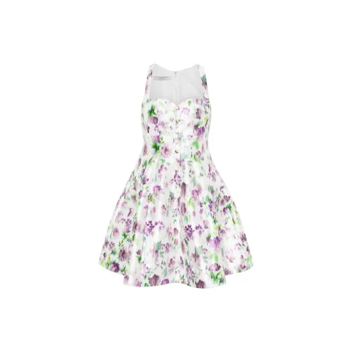 PHILOSOPHY DI LORENZO SERAFINI Floral-print Flared Minidress