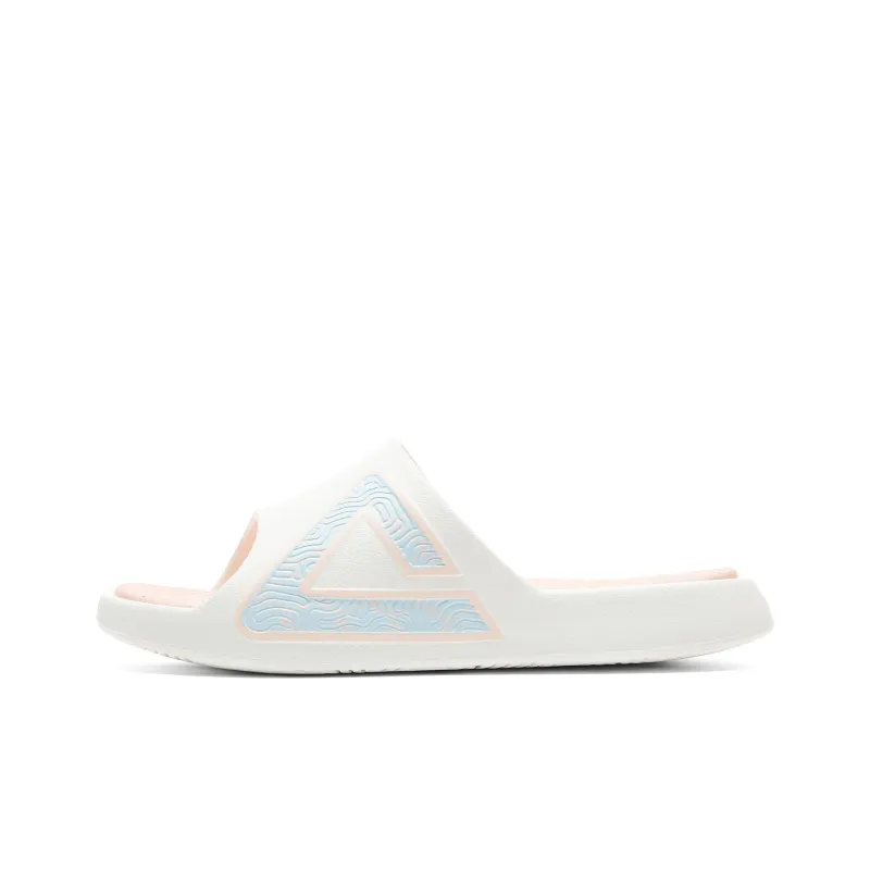 PEAK Guochuang Series Slide Slippers Men's Canvas White Pink-0