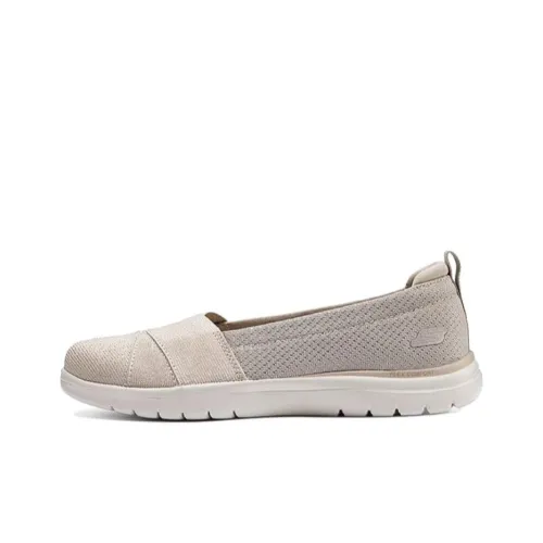 Skechers On The GO Fle Anti Slip And Wear Resistant Breathable Low Top Casual Shoes Women's Beige