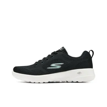 Skechers Cushioning And Breathable Low Top Running Shoes Women's Black Green