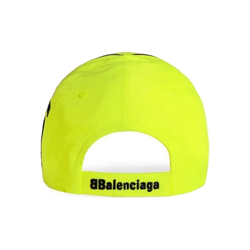 Balenciaga Cotton Baseball Caps Men's Yellow-3