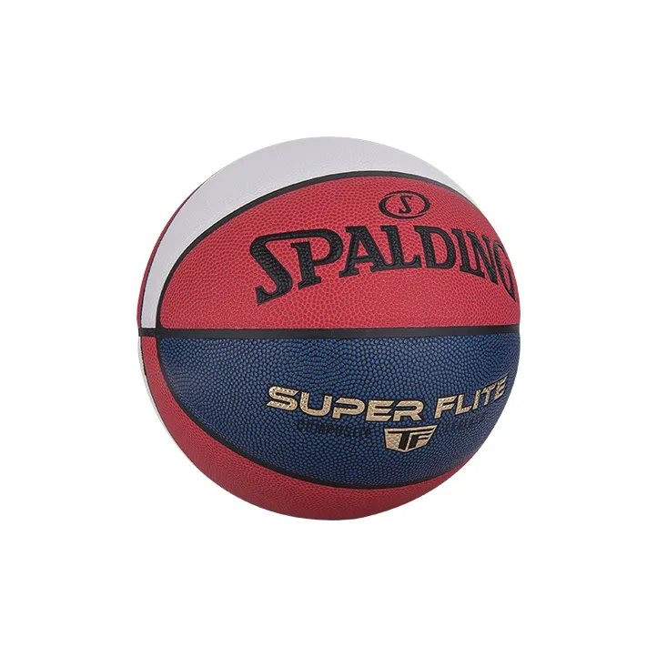 SPALDING Flite Series PU Basketball Red White Blue Multicolor Size 7 Training Unisex-4