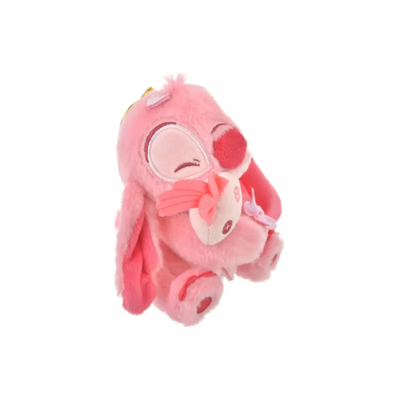 Disney Stitch Cherry Blossom Doll Keychain Dolls Plush Pendant 12cm High-2