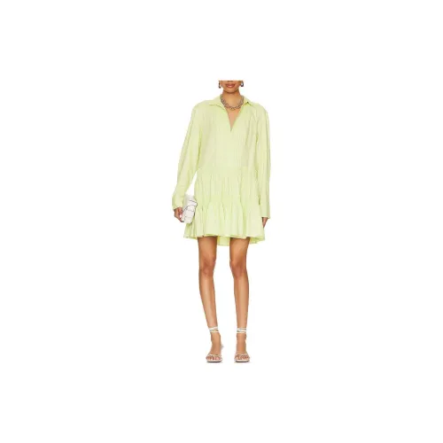 FREE PEOPLE Long-Sleeved Dresses Women's Green