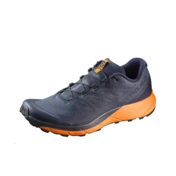 SALOMON Sense Ride Trail Running Shoes 'Navy Blazer Bright Marigold Ombre Blue'