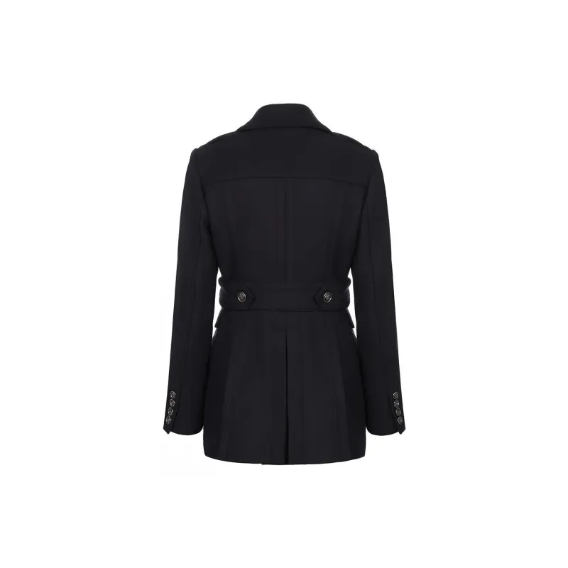 Burberry Coat Women's Blue Black-1