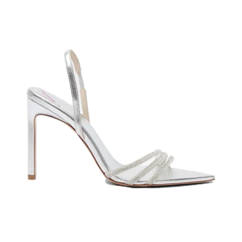 BETTINA VERMILLON Strap Sandals 10.5cm Women's Silver-1