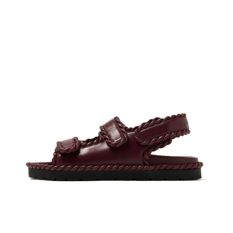 Bottega Veneta Jack Flat Sandal Barolo Women's-0