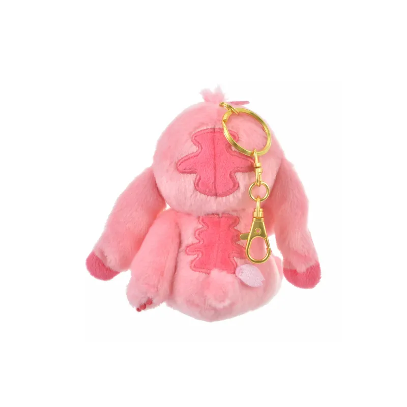 Disney Stitch Sakura Design Keychain Dolls Plush Pendant 12cm High-3