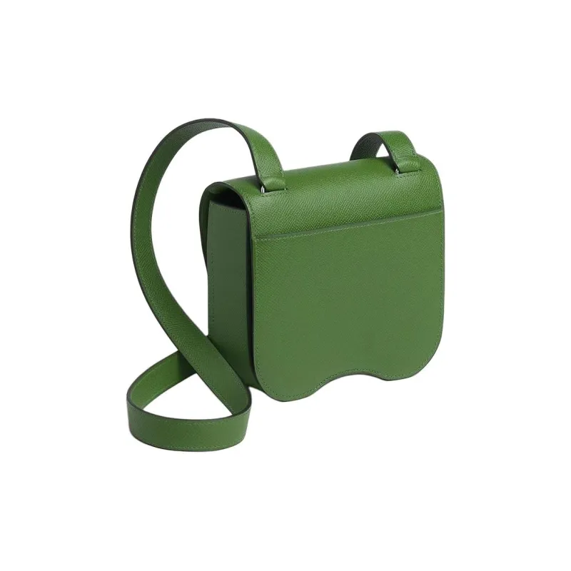 HERMES Della Cavalleria Epsom Calfskin Crossbody Bag Shoulder Bag Mini Women's A8 Yuka Ribbon Green-2