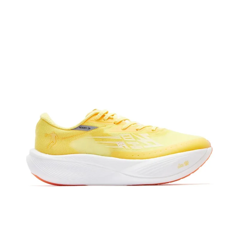 QIAODAN F\PB3.0 Cushioning, Slip Resistant, And Abrasion Resistant Low Top Running Shoes Women's Yellow-1