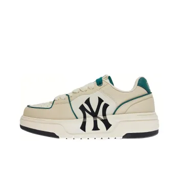 MLB Chunky Liner 24SS New York Yankees Slip Resistant Cushioning Low Top Skateboard Shoes Unisex Green