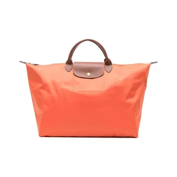 LONGCHAMP Le Pliage Recycled Canvas Canvas Bag Handbag Travel Bag Small Size Women's Orange