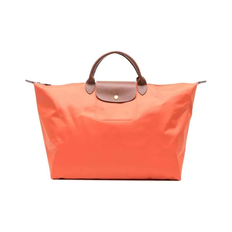 LONGCHAMP Le Pliage Recycled Canvas Bag, Handbag, Travel Bag 30L Women's Orange-0