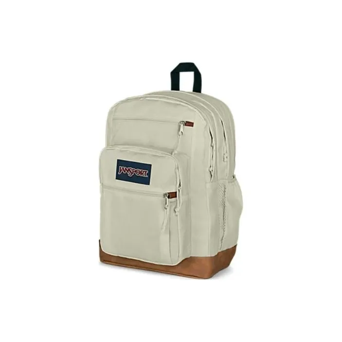 JanSport Synthetic Leather Backpack Unisex Coconut Color-1