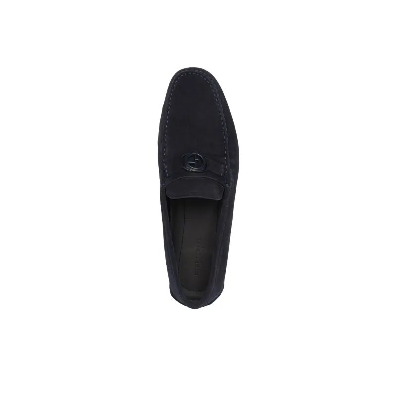 GIORGIO ARMANI Logo Plaque Slip-On Loafers-5