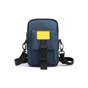 GKY Nylon Crossbody Bag Shoulder Bag Cell Phone Pouch Fanny Pack Small Size Men's Blue/Black/Gray