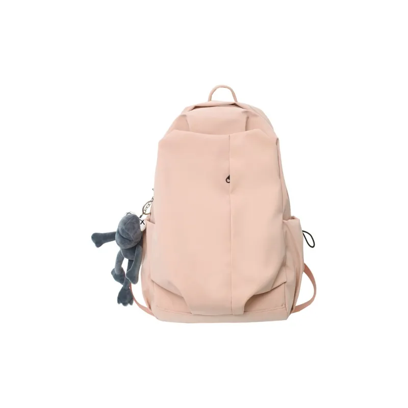 Deli Bear Nylon Backpack Regular Unisex Black/White/Pink/Red/Gray/Green-22