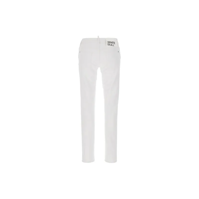 DSQUARED 2 Logo Patch Straight Leg Jennifer Jeans-1