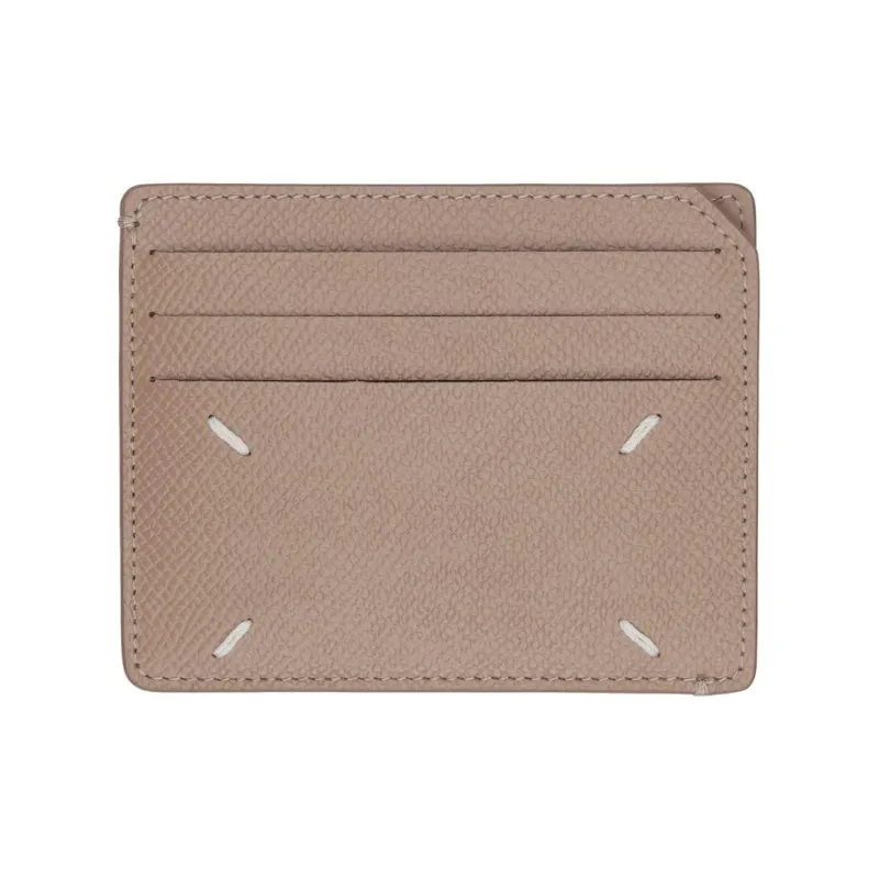 Maison Margiela Cow Leather Wallet, Card Holder Men's Camel-0