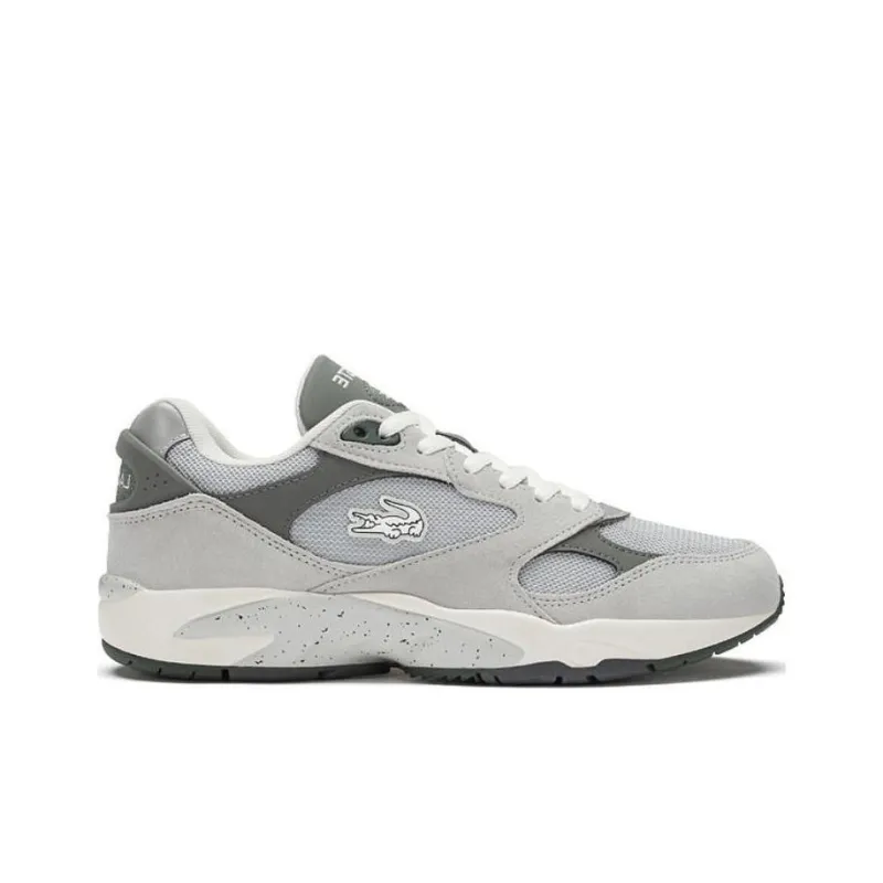 LACOSTE Breathable Lightweight Low Top Casual Shoes Men's Gray-1