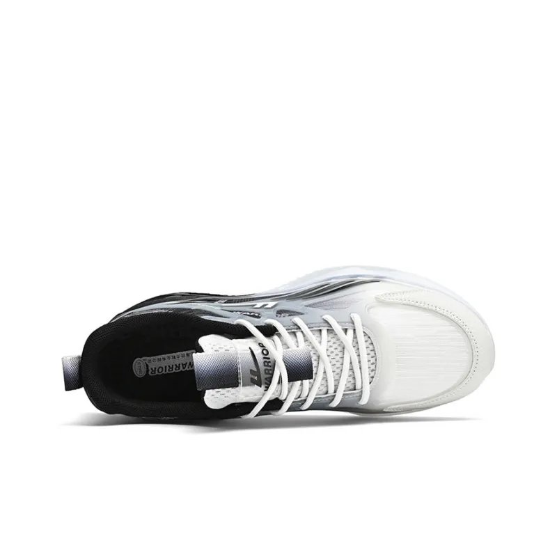 WARRIOR Chunky Sneakers Men Mid Top Black White/White Blue/White Blue Orange-3