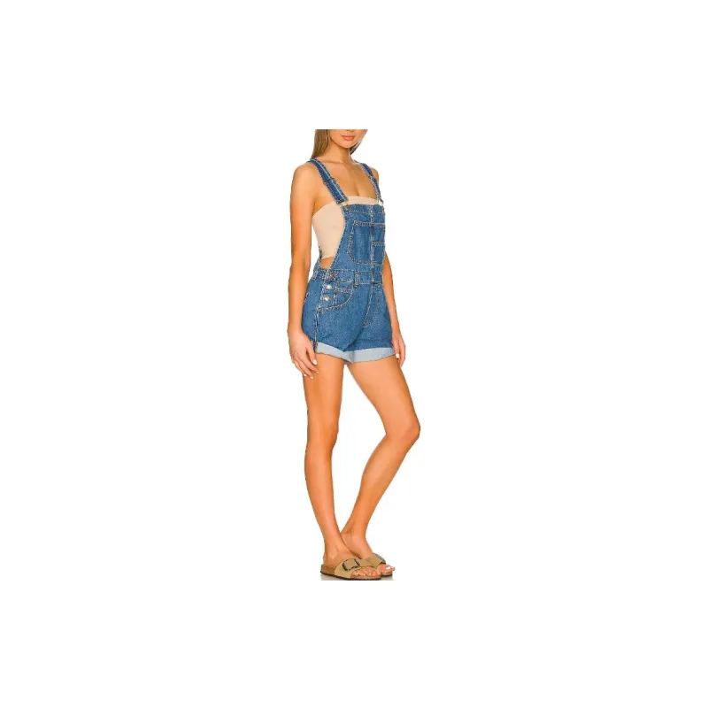 FREE PEOPLE Overalls Women's Blue-2