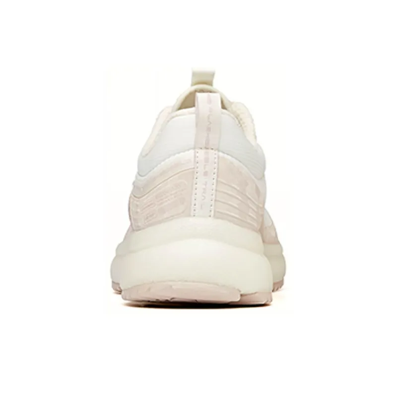 Anta Running Collection Bubble Cushioned Wear Resistant Breathable Low Top Running Shoes Women's White Lotus Gray-3