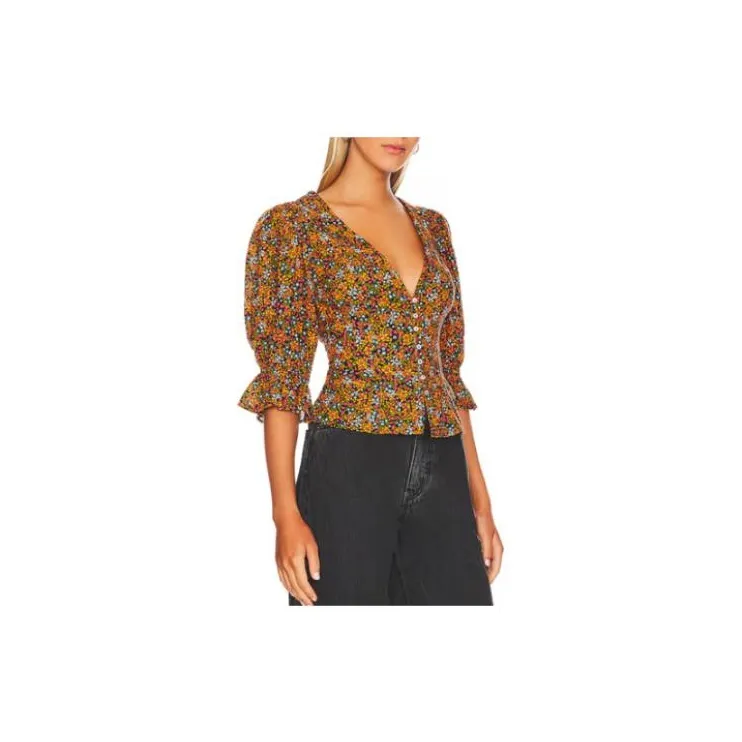 FREE PEOPLE Shirt Women's Yellow-2