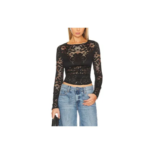 FREE PEOPLE T-Shirts Women's Black