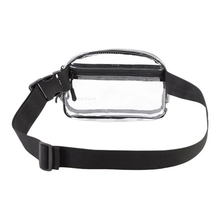 TINYAT PVC Fanny Pack Unisex Transparent-2