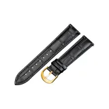 Black Thread-Gold Pin Buckle