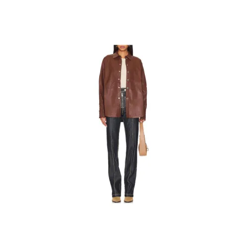 FREE PEOPLE Jackets Women's Brown