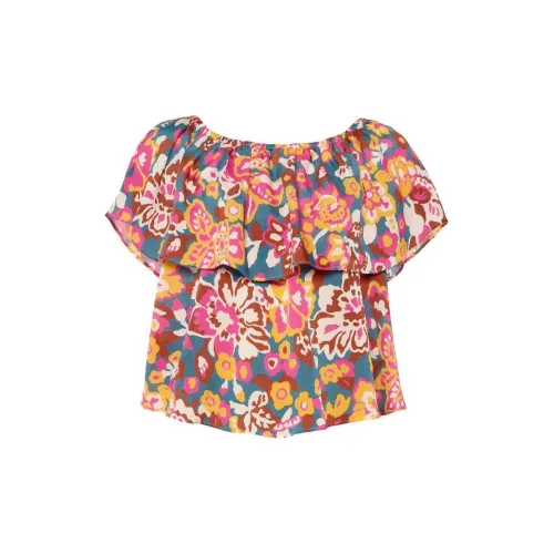 Eres Cardamone Floral-print Bardot Top