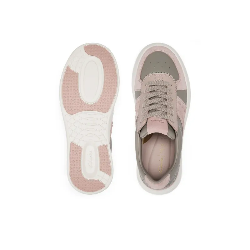 Clarks Slip Resistant Low Top Skateboard Shoes Women's Dark Pink-2