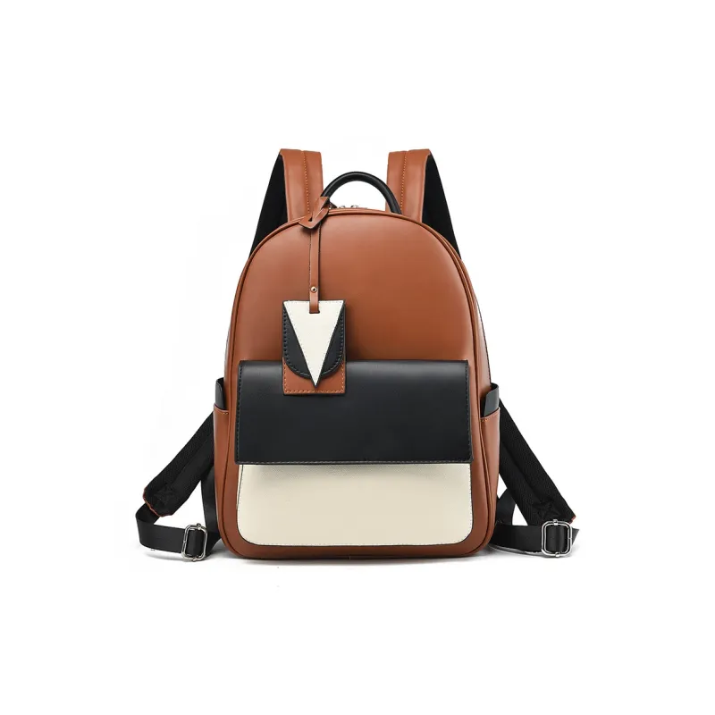 G FAVOR PU Backpack Regular Unisex Earth Yellow-1