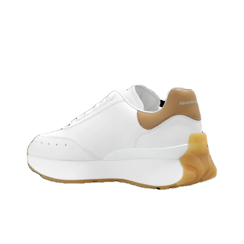 Alexander McQueen Sprint Runner Sneakers 'Tan White' Women's-1